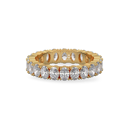 oval diamond eternity ring