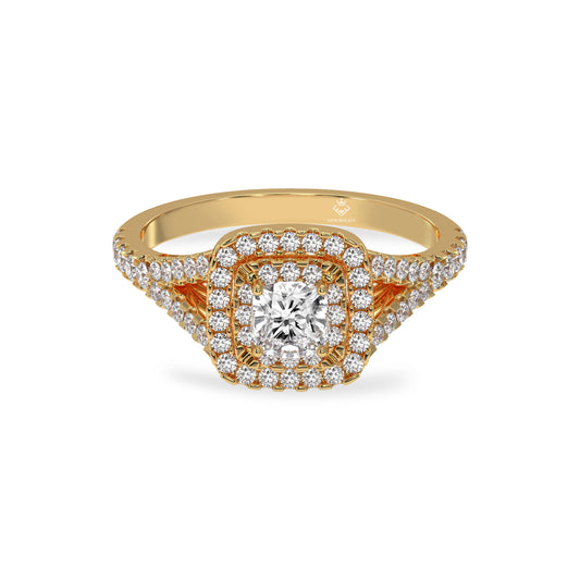 cushion cut engagement ring