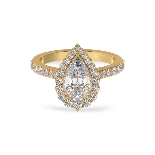 pear shaped diamond ring