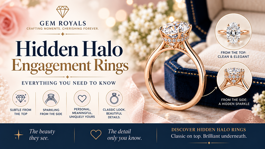 Hidden Halo Engagement Rings