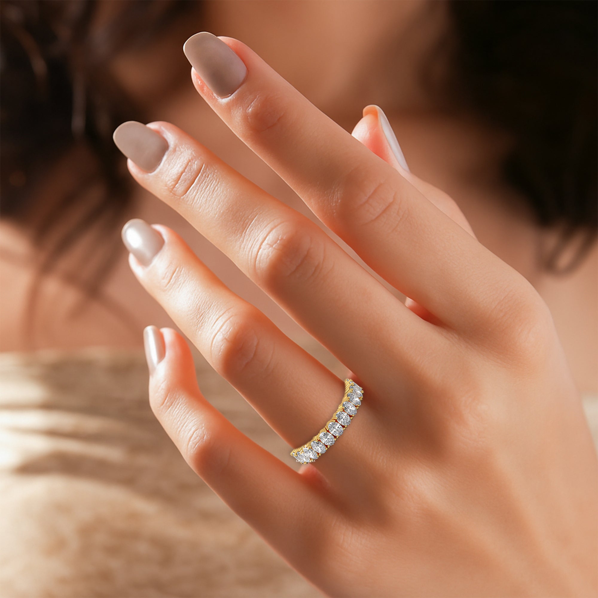 4 Carat Diamond Eternity Wedding Ring For Her