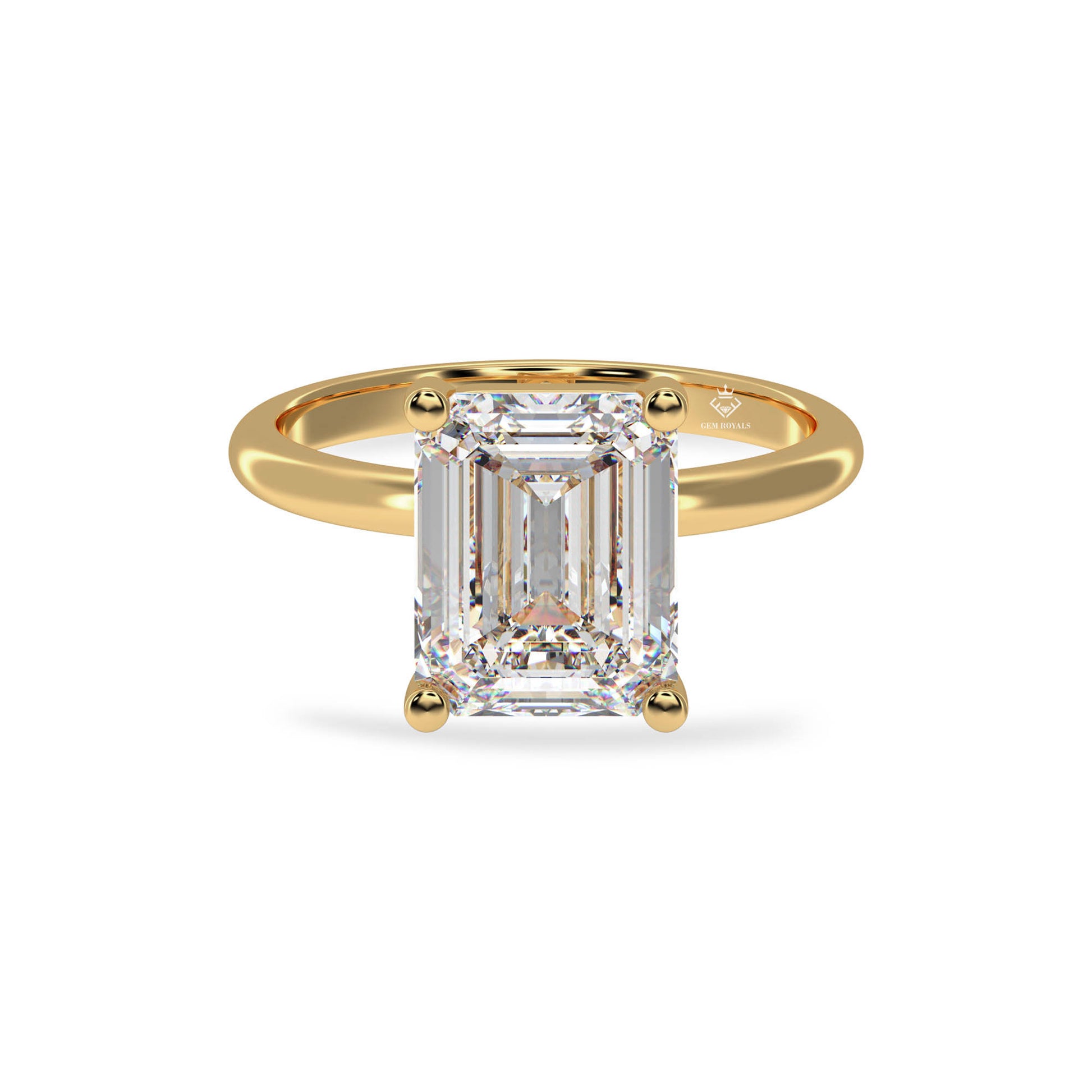 emerald cut engagement ring