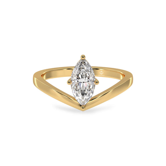 solitaire marquise diamond ring for her