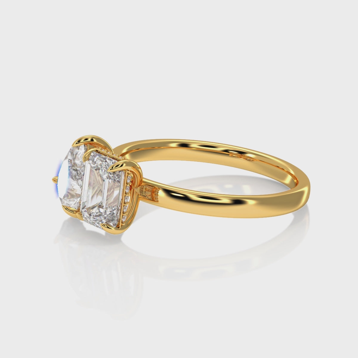 360 video of toi et moi engagement ring